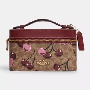 Coach Cherry Print Cosmetic Case